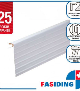 Планка J-фаска Fasiding колір Білий
