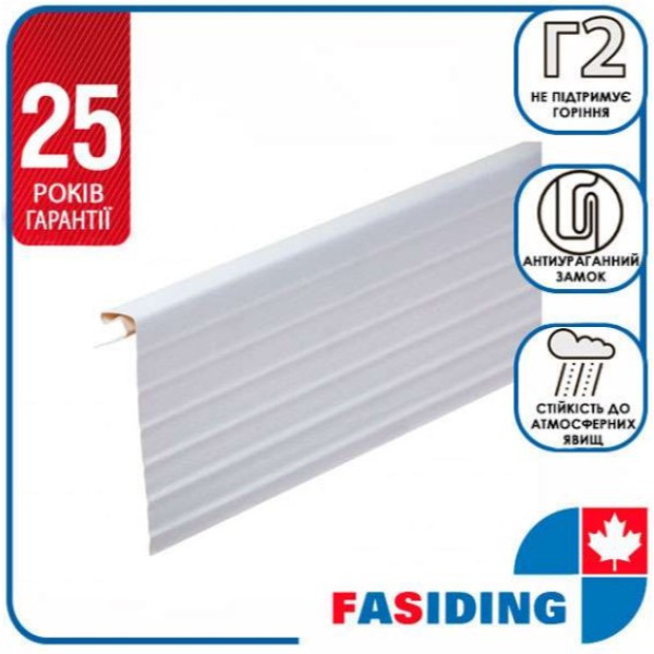 Планка J-фаска Fasiding колір Білий