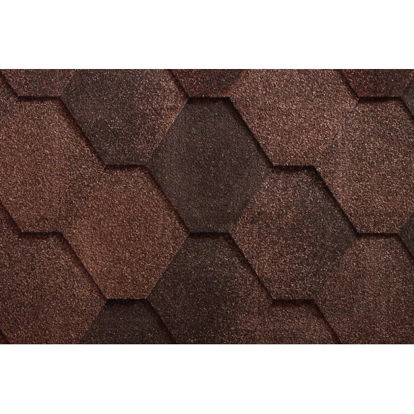 Бітумна черепиця Icopal SBS Tema Antik коричневий