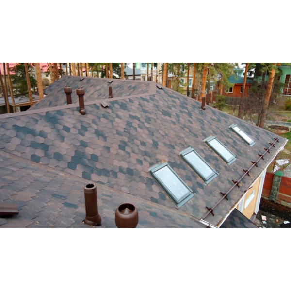 Бітумна черепиця Icopal SBS Tema Antik коричневий