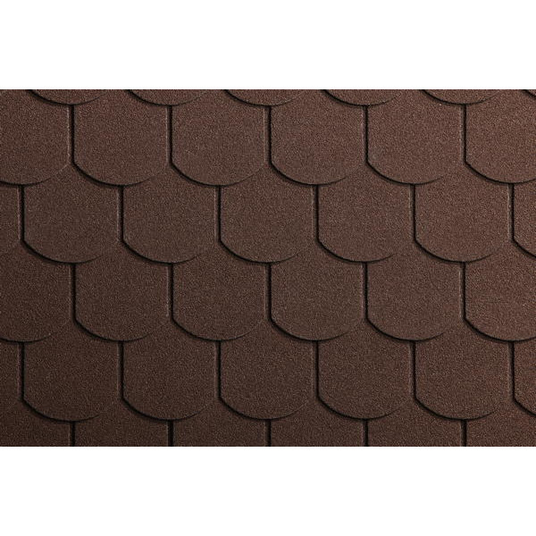 Бітумна черепиця Icopal SBS Хвіст бобра коричневий