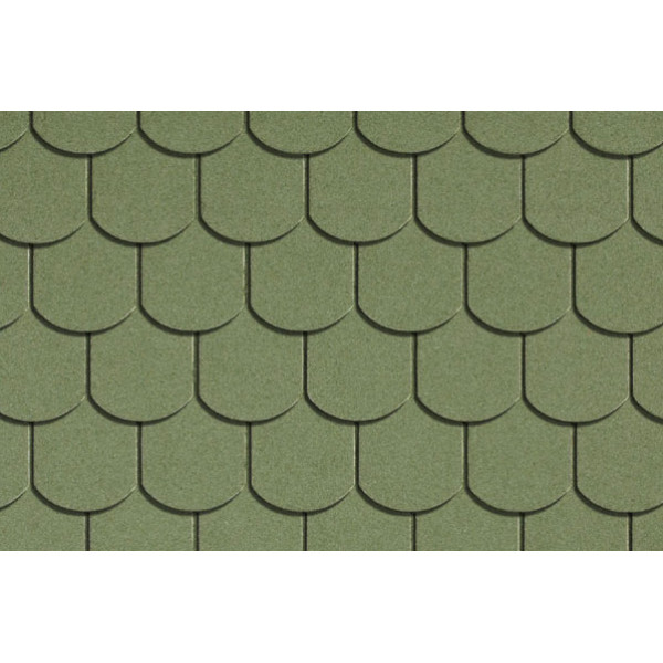 Бітумна черепиця Icopal SBS Хвіст бобра зелений