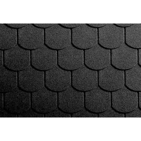 Бітумна черепиця Icopal SBS Хвіст бобра чорний