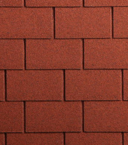 Бітумна черепиця Icopal SBS Прямокутник червоний