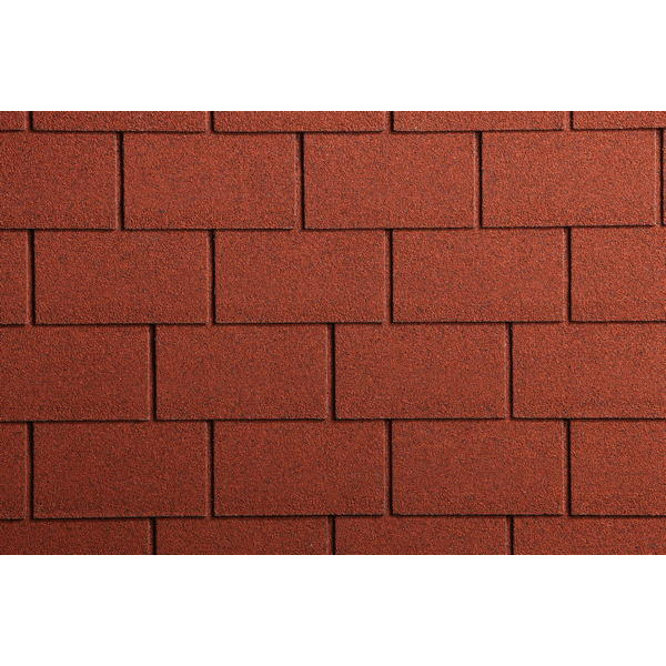 Бітумна черепиця Icopal SBS Прямокутник червоний