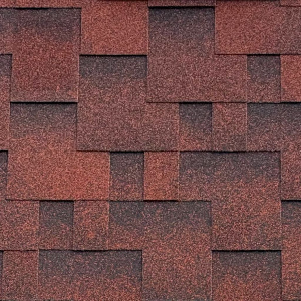 Бітумна черепиця Акваізол Акцент Червона ЕКО