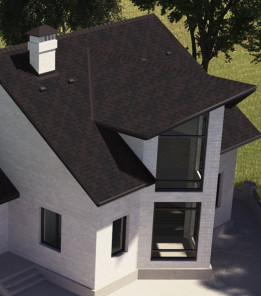 Бітумна черепиця Акваізол Акцент Коричнева ЕКО