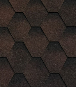 Бітумна черепиця Акваізол Мозаїка Коричнева ЕКО