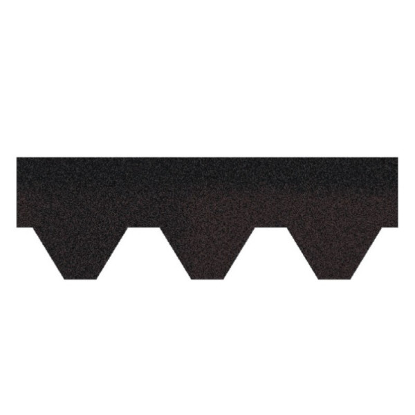 Бітумна черепиця Акваізол Мозаїка Коричнева ЕКО