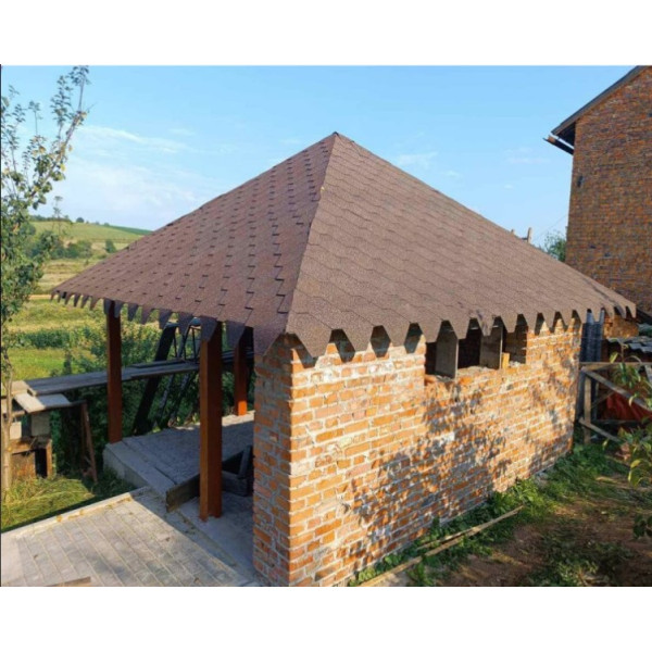 Бітумна черепиця Акваізол Мозаїка Корсика