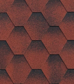 Бітумна черепиця Акваізол Мозаїка Мак