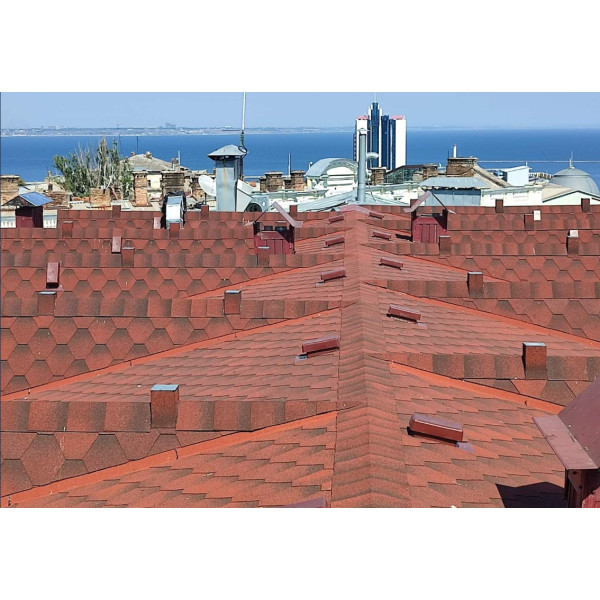 Бітумна черепиця Акваізол Мозаїка Вогняна лава