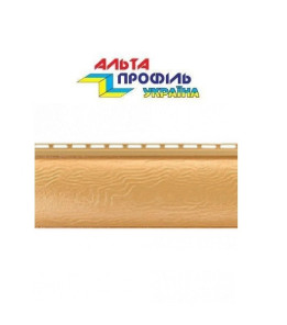 Вініловий сайдинг Alta-Siding BlockHouse колір Золотистий однопереломний