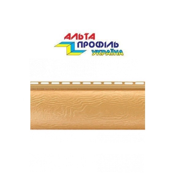 Вініловий сайдинг Alta-Siding BlockHouse колір Золотистий однопереломний