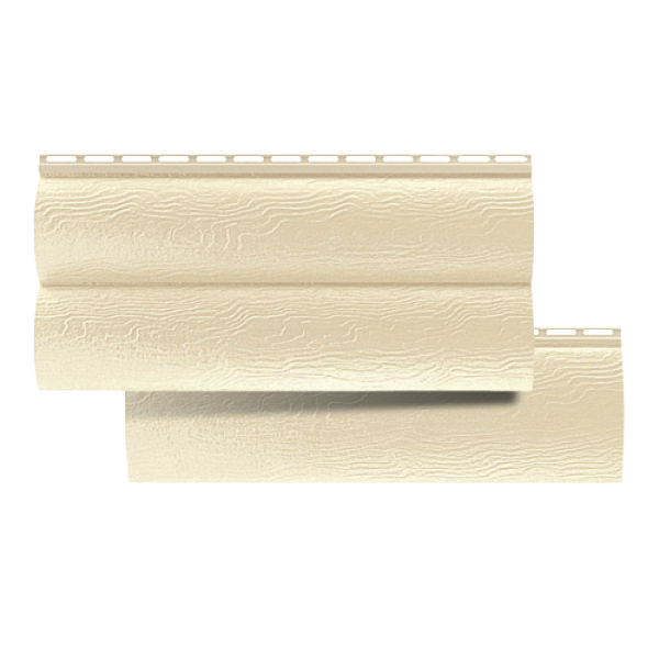 Вініловий сайдинг Alta-Siding BlockHouse колір Дуб-світлий двопереломний