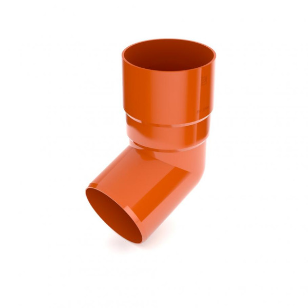 Коліно труби BRYZA Ø63 колір Коричневий