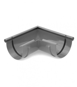 Кут ринви зовнішній 90° BRYZA Ø125 колір Коричневий