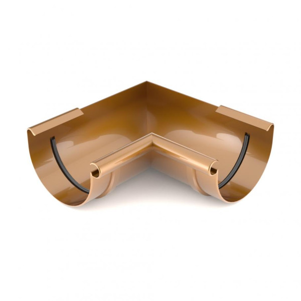 Кут ринви внутрішній 90 ° BRYZA Ø125 колір Коричневий