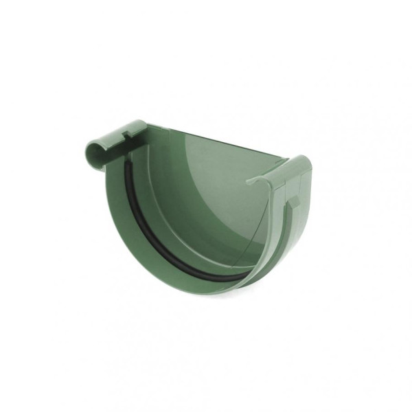 Заглушка ринви ліва BRYZA Ø125 колір Коричневий