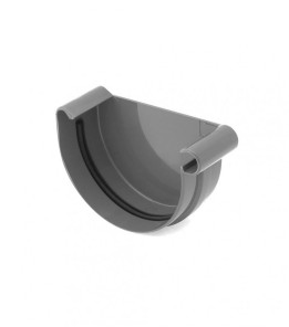 Заглушка ринви права BRYZA Ø125 колір Коричневий