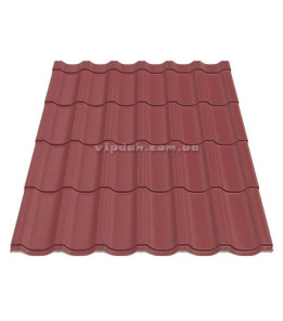 Металочерепиця Ера Arvedi ІталІя 0,50мм  вишня 3011 мат розмір під замовлення