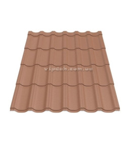 Металочерепиця Ера Arvedi ІталІя 0,45мм теракотовий 8004 мат розмір під замовлення