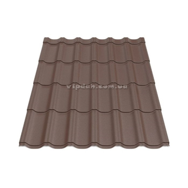 Металочерепиця Ера В'єтнам 0,40мм стигла вишня 3005 мат розмір під замовлення