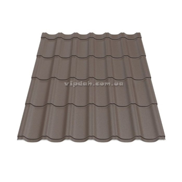 Металочерепиця Ера В'єтнам 0,40мм стигла вишня 3005 мат розмір під замовлення