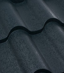 Металочерепиця Інтегра В'єтнам 0,45мм антрацит 7016 мат розмір під замовлення