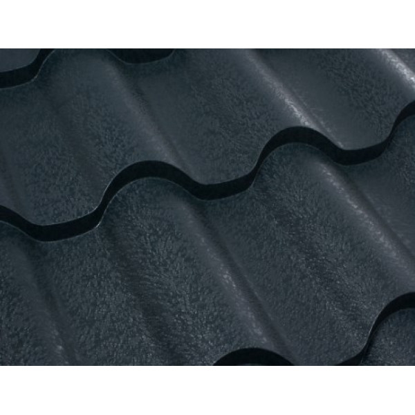 Металочерепиця Інтегра Україна 0,45мм антрацит 7016 мат розмір під замовлення