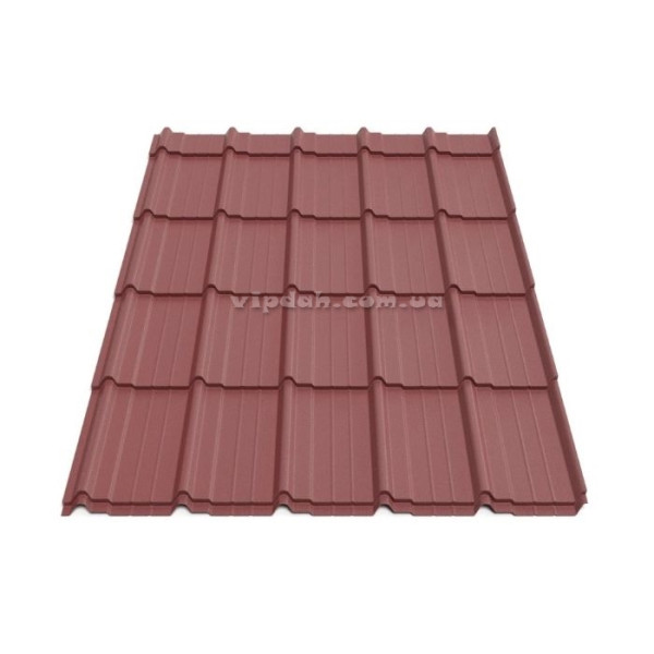 Металочерепиця Мадера Arvedi ІталІя 0,50мм графіт 7024 мат розмір під замовлення