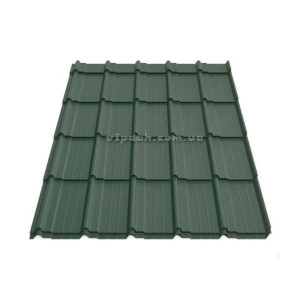 Металочерепиця Мадера В'єтнам 0,45мм чорний 9005 мат розмір під замовлення