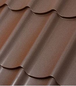 Металочерепиця Монтеррей Arvedi ІталІя 0,45мм коричневий 8017 мат розмір під замовлення