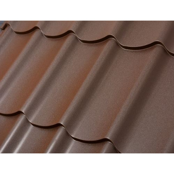 Металочерепиця Монтеррей Arvedi ІталІя 0,45мм коричневий 8017 мат розмір під замовлення