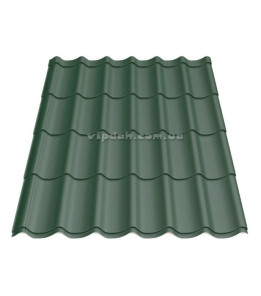 Металочерепиця Монтеррей Arvedi ІталІя 0,50мм темно-зелений 6005 мат розмір під замовлення