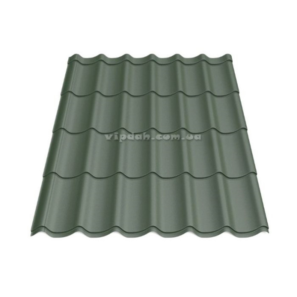 Металочерепиця Монтеррей Arvedi ІталІя 0,45мм коричневий 8017 мат розмір під замовлення