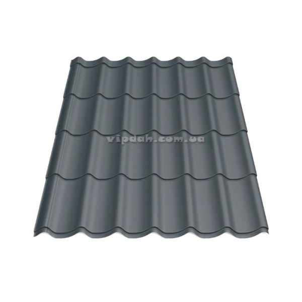 Металочерепиця Монтеррей В'єтнам 0,40мм коричневий 8017 мат розмір під замовлення