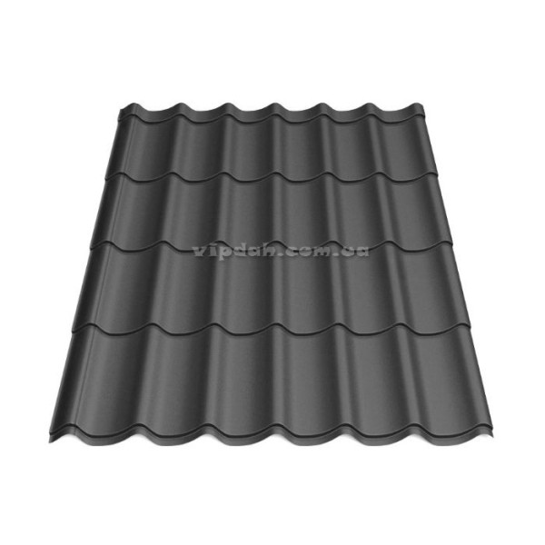 Металочерепиця Монтеррей В'єтнам 0,40мм коричневий 8017 мат розмір під замовлення