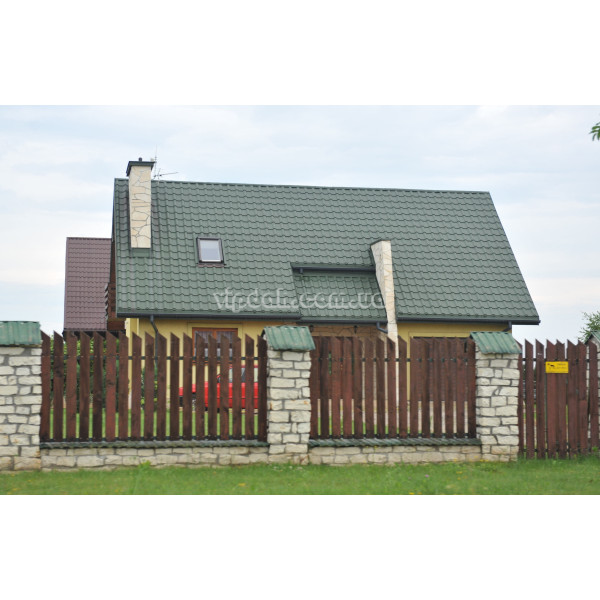 Металочерепиця Ретро Преміум Thyssenkrupp Німеччина 0,50мм коричневий 8017 мат розмір під замовлення