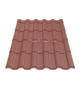 Металочерепиця Венера Arvedi ІталІя 0,50мм червоно-коричневий 3009 мат розмір під замовлення