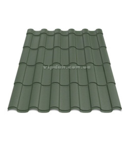 Металочерепиця Венера Україна 0,45мм зелений 6020 мат розмір під замовлення