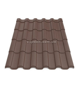 Металочерепиця Венера В'єтнам 0,45мм коричневий 8017 мат розмір під замовлення
