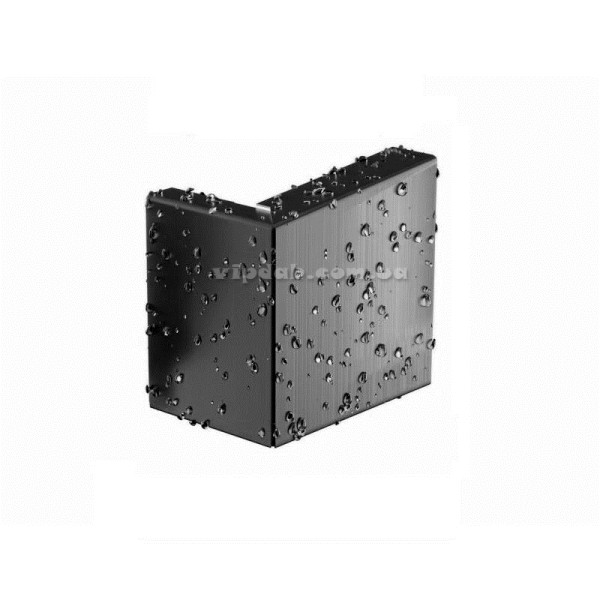 Декоративна накладка заглушки ринви права Niagara квадратна колір Графітовий