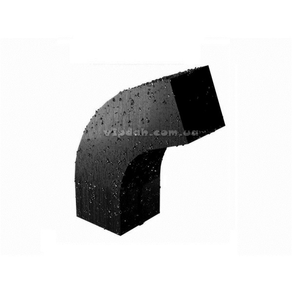 Колено Niagara квадратная Ø80 цвет Графитовый