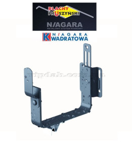 Гак комбі з лапкою з кліпсою Niagara квадратна Ø125 колір Графітовий