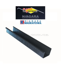 Ринва Niagara квадратна довжина 3м Ø125 колір Графітовий