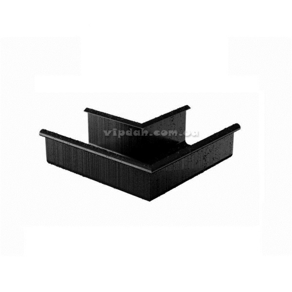 Кут ринви зовнішній 90° Niagara квадратная Ø125 колір Графітовий