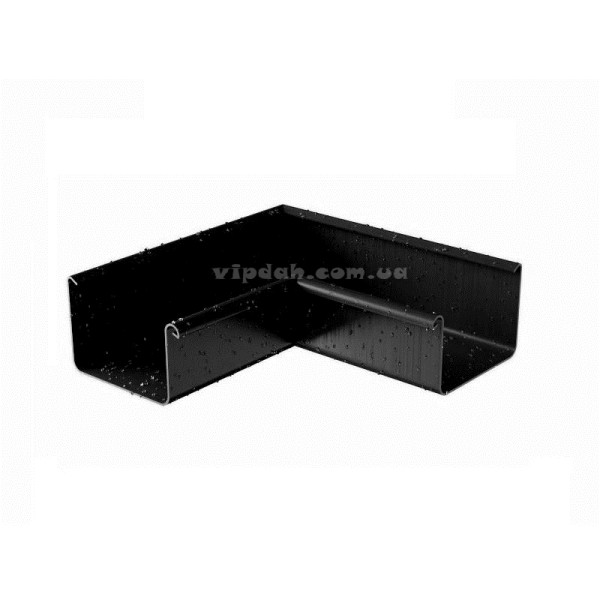 Кут ринви внутрішній 90° Niagara квадратная Ø125 колір Графітовий