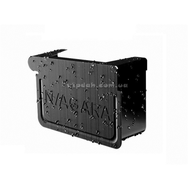 Заглушка права Niagara квадратная Ø125 колір Графітовий