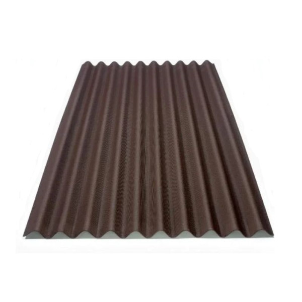 Хвилястий бітумний лист Onduline (Ондулін) коричневий 2,0 х 0,95